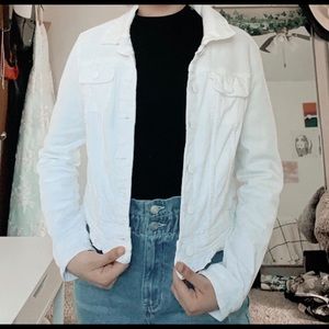 White denim jacket
